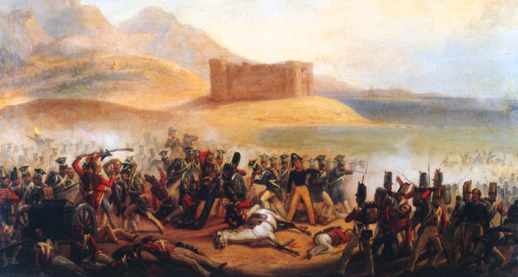 Batalla de Fuengirola, óleo de Jan Suchodolski.